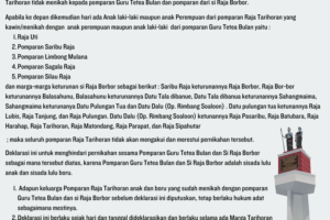 Deklarasi Pomparan Raja Tarihoran, Boru dan Bere se-Indonesia